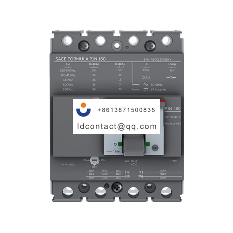 P1S 160 TMD 160-1600 4p F F InN=100% ABB product image