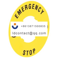 LPXAU115 Lovato Button Legend Plate