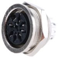 490-995_RS PRO 8 Pole Din Socket, 4
