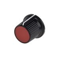 259-6963_RS PRO 21mm Black, Red Pot