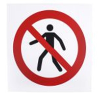 813-4612_Plastic No Pedestrians Pro