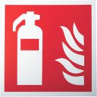 813-4621_Plastic Fire Safety Sign, 