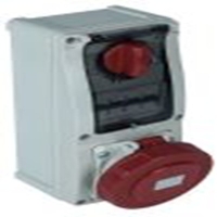 214-4258_RS PRO IP44 Red Wall Mount