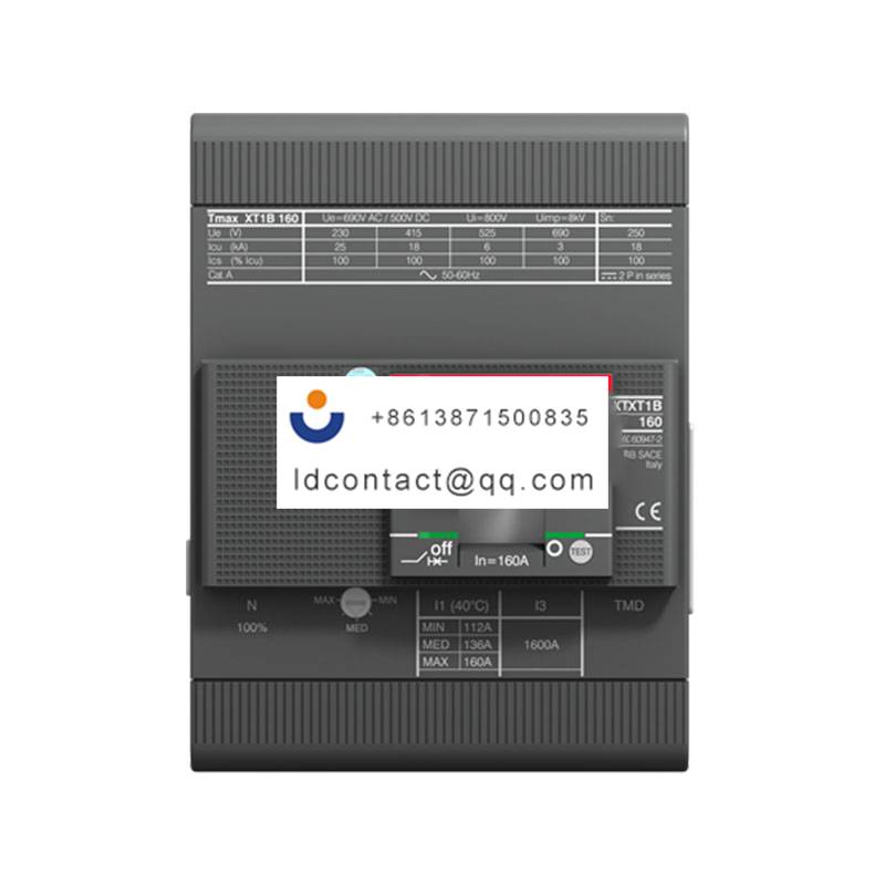 XT1N160 TMD63/630 FFC 4P+RC Inst ABB product image