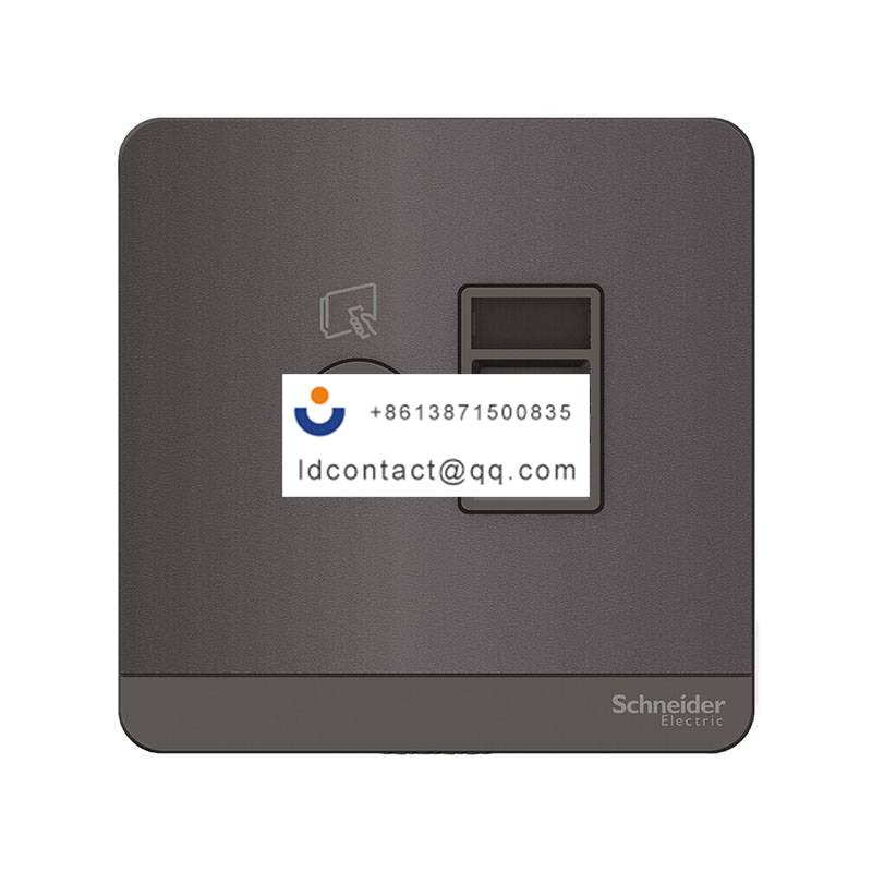 单联电视+带保护门超五类信息插座,荧光灰 Schneider product image