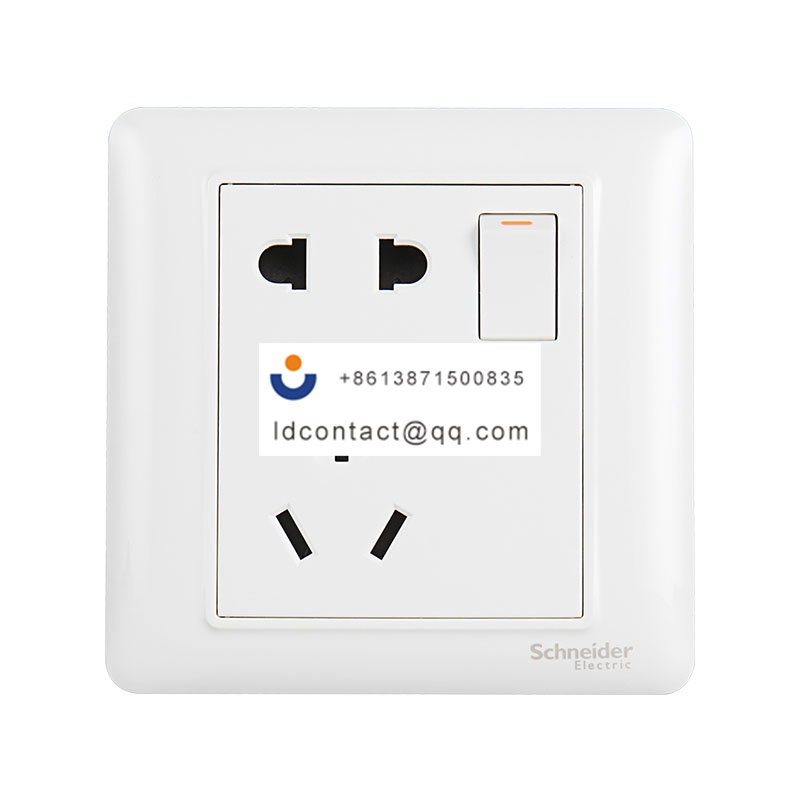 10A 250V 二/三极插座连单控开关 Schneider product image