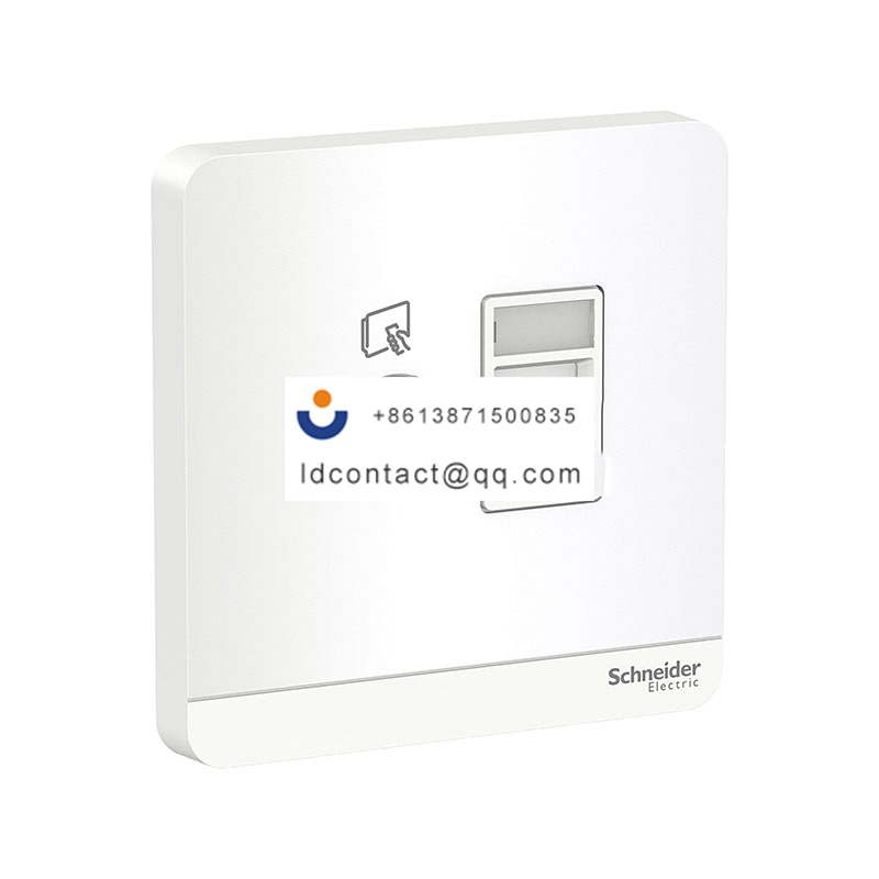 单联电视+带保护门超五类信息插座,镜瓷白 Schneider product image