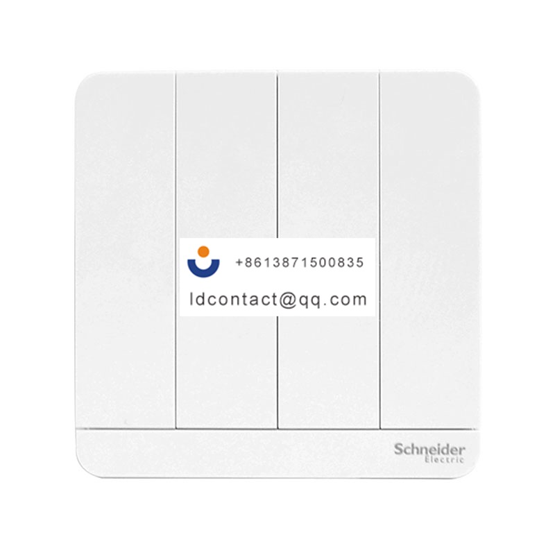 16AX 250V 四联单控开关,镜瓷白 Schneider product image
