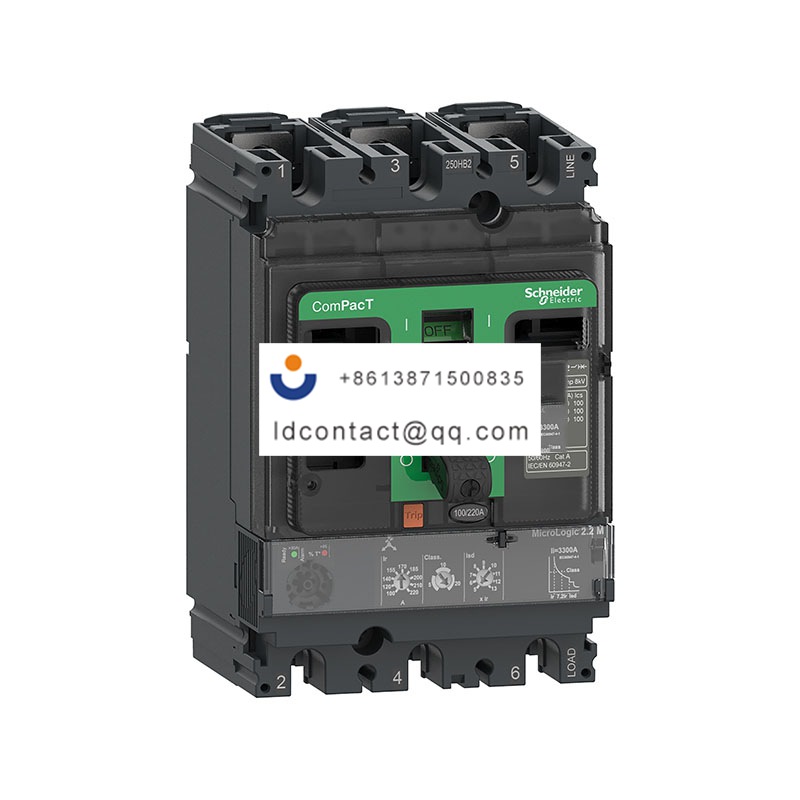 NSX100N 50kA AC 3P3D 100A 2.2M Schneider product image
