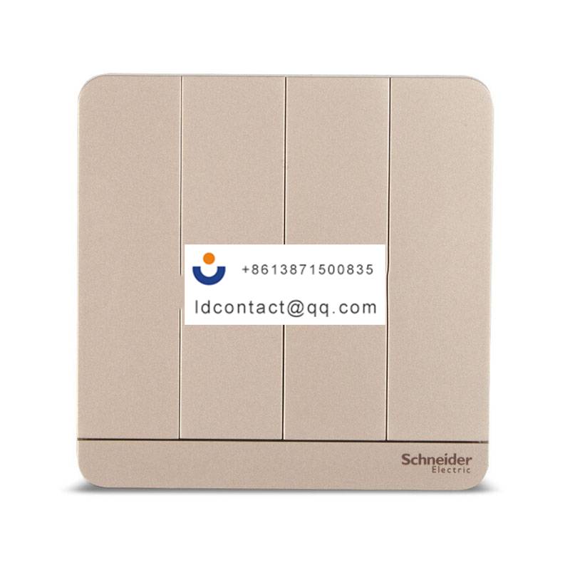 16AX 250V 四联单控开关,薄暮金 Schneider product image