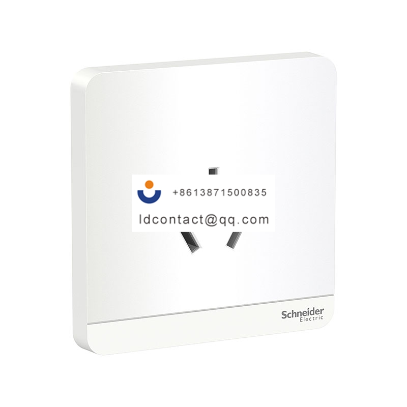 16A 250V 带保护门三极扁脚插座,镜瓷白 Schneider product image