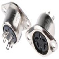 491-100_RS PRO 5 Pole Din Socket, 1