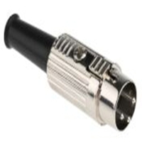 491-112_RS PRO 3 Pole Din Plug, 1A,