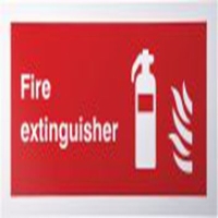 763-1973_Plastic Fire Safety Sign, 