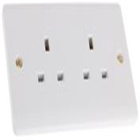 775-8071_RS PRO White 2 Gang Plug S