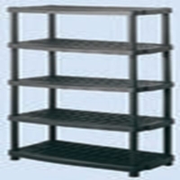 417-6303_RS PRO Black 5 Shelf PP Sh