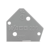 236-100 WAGO end plate